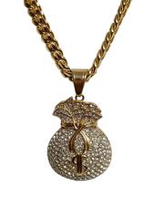 Money bag necklace