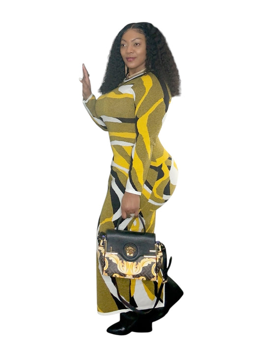 HEAT LONG SLEEVE DRESS
