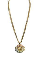 DM CLEAR FLOWERS NECKLACE