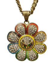 DM CLEAR FLOWERS NECKLACE