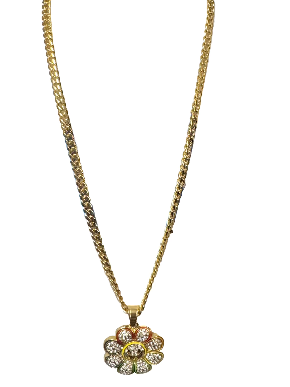 DM CLEAR FLOWERS NECKLACE