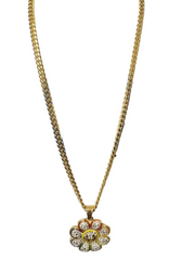 DM CLEAR FLOWERS NECKLACE