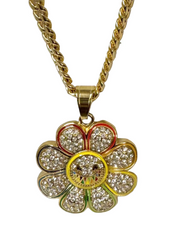 DM CLEAR FLOWERS NECKLACE