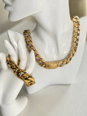 PROPS CUBAN LINK SET MED